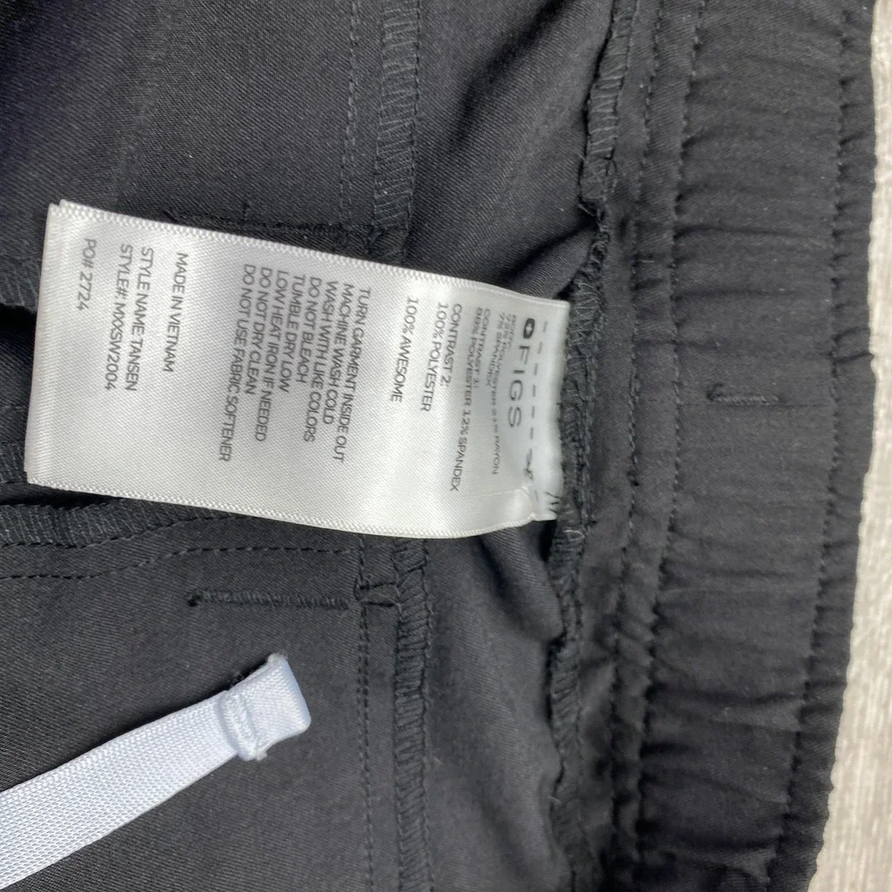 FIGS Pants Mens 2XL 30 Inseam Black Tansen Jogger Technical Collection Scrub